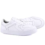 Tênis Yasmin Casual Feminino em Couro Mr Gutt - Ref. 3201 Branco/Branco