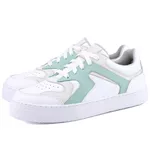 Tênis Yasmin Casual Feminino em Couro Mr Gutt - Ref. 3201 Verde/Off White