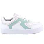 Tênis Yasmin Casual Feminino em Couro Mr Gutt - Ref. 3201 Verde/Off White
