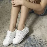 Tênis Julia Casual Feminino em Couro Mr Gutt Branco - Ref. V6F - Branco/Branco