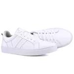 Tênis Julia Casual Feminino em Couro Mr Gutt Branco - Ref. V6F - Branco/Branco