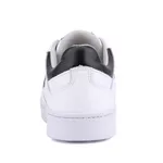Tênis Melani Casual Feminino em Couro Legítimo - Ref. N3 Branco/Preto