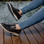 Loafer Elite Couro Premium Croco Preto