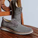 Loafer Elite Couro Premium Camurça Cinza 