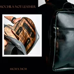 MOCHILA NOT LEATHER 44X34 CM (CORES PRETO, CAFE E CASTOR) 