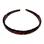 Tiara Detalhes 1,2 cm Lg Tartaruga e Preta De Acetato 1,2 cm Lg N 312831-312831 NR 