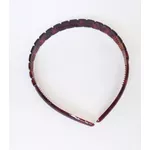 Tiara Detalhes 1,2 cm Lg Tartaruga e Preta De Acetato 1,2 cm Lg N 312831-312831 NR 