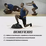 Bola Bosu de Equilíbrio Profissional - Preta - Consport