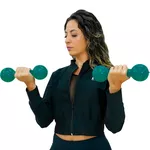 Par de Halter Emborrachado - 1kg