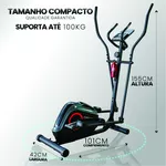Elíptico E-1000 Preto - Consport