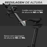 Bicicleta Spinning S-200 Connect Consport – Indoor Bike com Bluetooth, 32 níveis resistência, inclinação ajustável
