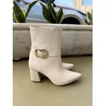 Bota Helô couro legítimo Off white