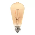 LÂMPADA LED FILAM. ST64 4W BC QUENTE 2200K E27 BIV
