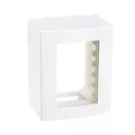 Sistema X Caixa de Sobrepor com Suporte Linha Sleek Branco Margirus 