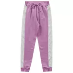 Calça Moletom Fakini Infantil Feminina Rosa com Faixa Holográfica Tamanho 4 ao 10