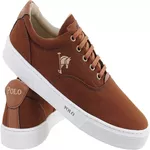 Tênis Sapatênis Masculino Polo Joy Casual Dia Dia Em Lona - Marrom