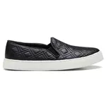 Tênis Slip On Iate Casual Feminino Em Couro - Preto