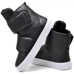 TÊNIS CANO ALTO FITNESS CASUAL ACADEMIA FEMININO - PRETO