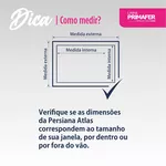 Persiana Horizontal PVC PR2905-2 1,40M X 1,30M Branco Atlas