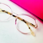 Óculos de Grau - Armação Transparente Rose Acetato