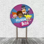 Painel De Festa Redondo Mundo Bita