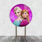 Painel De Festa Redondo Frozen