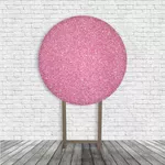 Painel De Festa Redondo Glitter Rosa Brilho 2