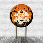 Painel De Festa Redondo Halloween 4 Fantasmas