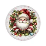 Painel De Festa Redondo Papai Noel Natal Fofo