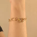 Pulseira Elo Groumet Fino Com Fecho De Coração By Kumbayá Joias