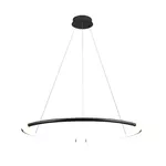 Pendente Nébula Preto / Branco 1xled 35w