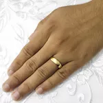 Aliança de Casamento em Ouro e Prata Maciço Marriage Glow - Combo