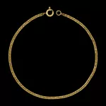 Pulseira Grumet Fina(2mm) - 19 cm ou 21cm - Banhado a Ouro 18K