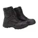 COTURNO ULTRA COMFORT EM COURO COM ZIPER