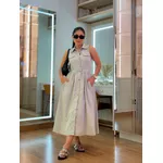 Vestido Karina Cinza