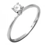 Anel De Prata 925 Royals Com Zircônia De 4mm