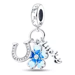 Berloque Prata 925 Lucky Azul
