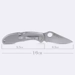 Canivete Liso Cimo Heeler 8 Inox Cabo Inox com Clip 9440/3