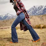 CALÇA JEANS ARIAT FEMININA - MAYA - Ultra Stretch Perfect Rise Flare Jean