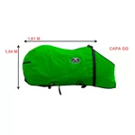 Capa de Frio Boots Horse Forrada Simples - Verde Limão / Vinho