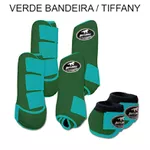 Kit Completo Boots Horse - Boleteira Dianteira/Traseira e cloche - VERDE BANDEIRA/TIFFANY