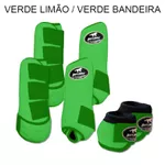 Kit Completo Boots Horse - Boleteira Dianteira/Traseira e cloche - VERDE LIMÃO/VERDE BANDEIRA