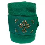 LIGA DE DESCANSO BOOTS HORSE COM STRASS - VERDE BANDEIRA 