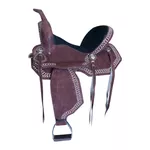 SELA FORMA PROTEC HORSE NEOPRENE CAFÉ - TENTO BRANCO/STRASS/ASSENTO PRETO/TENTO PENDURADO/ABA RECORTADA