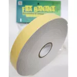 Fita Banana 19mmx5,5m Auto Adesiva Dupla Face