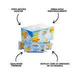 Bananinha Cremosa Zero Açúcar Famoso com 24 Un de 30 gramas