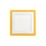 PAINEL LED QUADRADO EMBUTIR 19,5X19,5 DUAL COLOR 12W+4W BIVOLT BRANCO 8030 TASCHIBRA