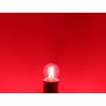 LÂMPADA LED BOLINHA FILAMENTO COLOR G45 VERMELHO BIVOLT TASCHIBRA