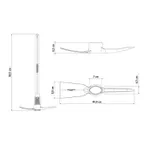 PICARETA ALVIAO 4 LIBRAS COM CABO DE MADEIRA 90 CENTIMETROS 77303/543 TRAMONTINA