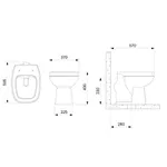 VASO SANITÁRIO CONVENCIONAL CITY PLUS BRANCO 1203010010300 CELITE